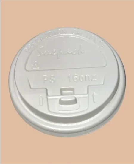 Tapa para Vaso de 16 oz Polipapel o Plástico Sunpack Blanca - Manga de 100 unidades