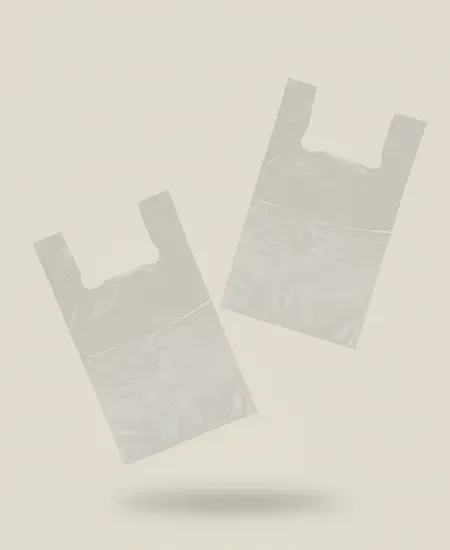 Bolsa Plástica Tipo Camiseta 35x40 Blanca – HDPE Resistente para Transporte de Alimentos y Objetos