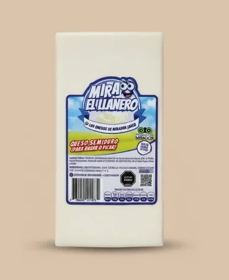 Queso El Llanero Mira | Queso Semiduro Venezolano para Rallar o Picar