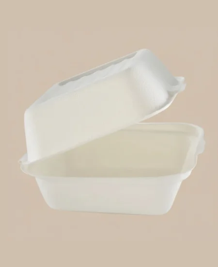 6x6 Porta hamburguesa natural – Pack 200 unidades – plumavit 