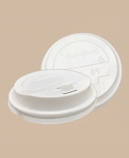 Tapa Plástica PET para Vasos de 14 y 16 oz | Tapa Transparente Resistente (Manga de 100 Unidades)