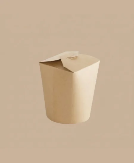 Caja Circular Kraft 16 oz – Envase para Comida Asiática y Pastas (Paquete  de 50 Unidades)