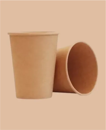 Vaso de Polipapel 6 oz Kraft para Café y Bebidas - Manga de 50 unidades